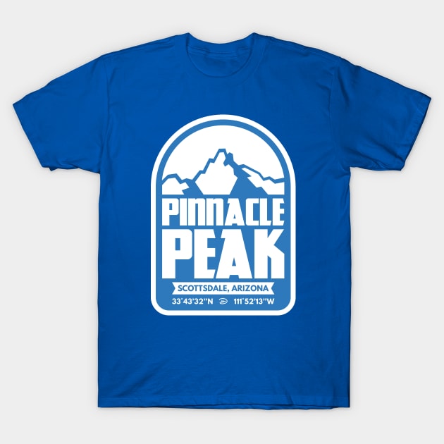 Pinnacle Peak (Agua) T-Shirt by dhartist